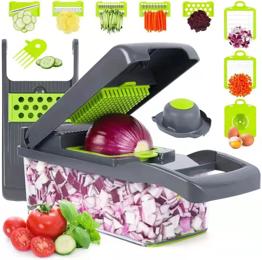 16-in-1 Multi-Functional Vegetable Chopper, Dicer & Slicer