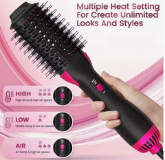 One Step Hair Dryer and Volumizer 3‑in‑1 Hair Dryer with Comb, Hair Straightener & Curler for Easy Styling