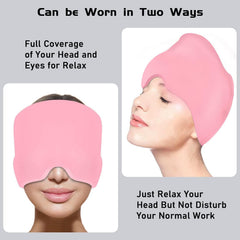 Migraine Relief Cap With Box – Reusable Hot & Cold Gel Therapy Cap