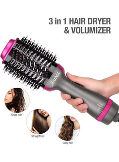 One Step Hair Dryer and Volumizer 3‑in‑1 Hair Dryer with Comb, Hair Straightener & Curler for Easy Styling