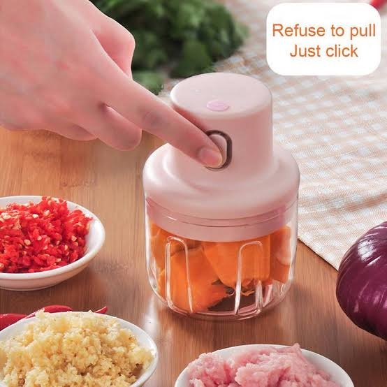 250ml Portable USB Rechargeable Mini Food Chopper
