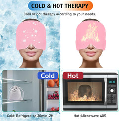 Migraine Relief Cap With Box – Reusable Hot & Cold Gel Therapy Cap
