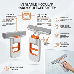 Foldable Mini Mop | Portable Desktop Wet & Dry Cleaning Mop | Self‑Squeezing