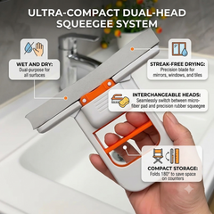 Foldable Mini Mop | Portable Desktop Wet & Dry Cleaning Mop | Self‑Squeezing