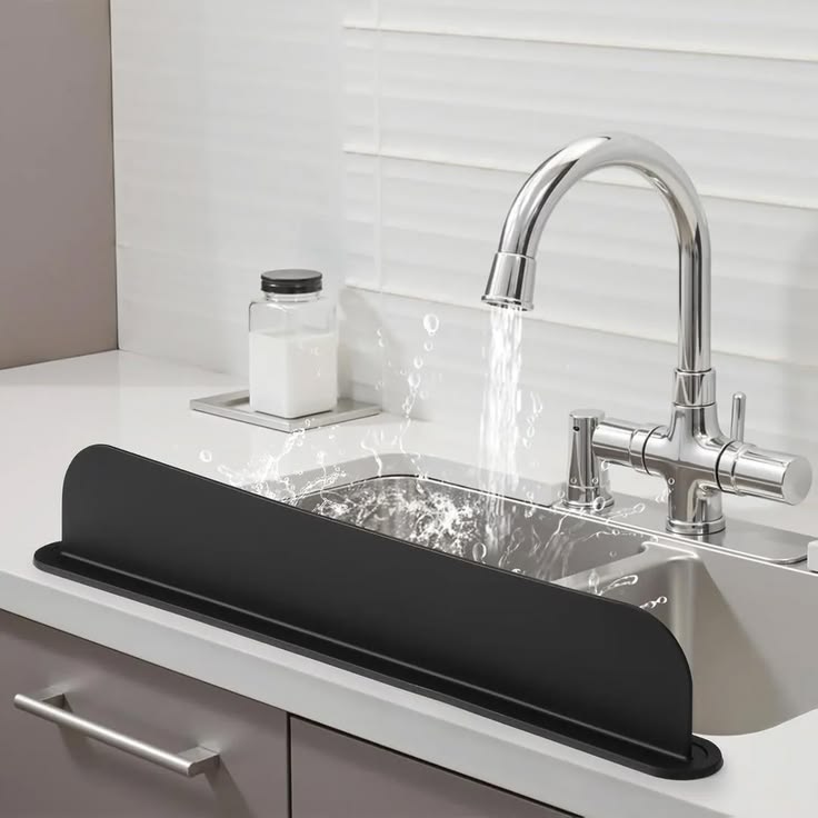 Reusable 14-Inch Silicone Sink Splash Guard