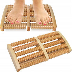 Wooden Roller Massager | Durable Natural Wood Design For Relaxation Stress Relief And Improved Blood Circulation