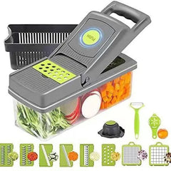 16-in-1 Multi-Functional Vegetable Chopper, Dicer & Slicer