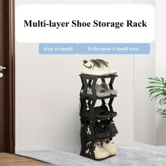 Shoe Rack High Quality - Unique X shaped Shoe Rack 5 floors - 5 Tier Shoe Rack - Without Box - Blue